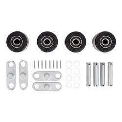 STIER Tandem-Lastrollen-Set Nylon inkl. Achsen + Wippen für Hubwagen