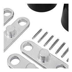 STIER Tandem-Lastrollen-Set Nylon inkl. Achsen + Wippen für Hubwagen