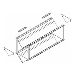 Rocholz Wand-Utensilo PRISMA 2-fach