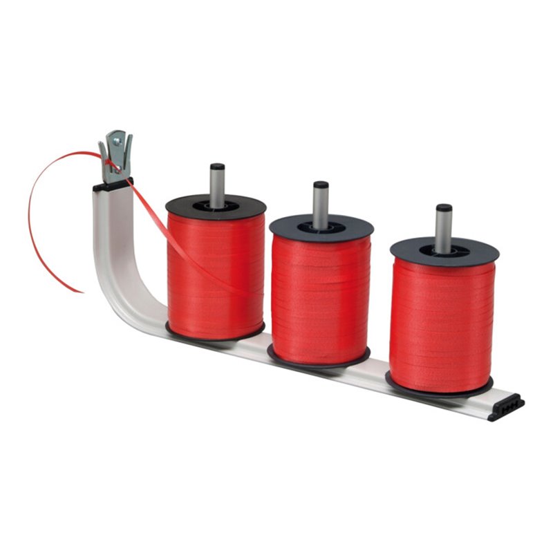 Rocholz Aufsatz-Bandabroller STANDARD für 3 Spulen 420x70x165 mm