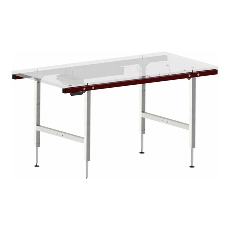 Rocholz Pack- und Arbeitstisch SYSTEM 1600 1600x800x710-960 mm höhenverstellbar durch Motor