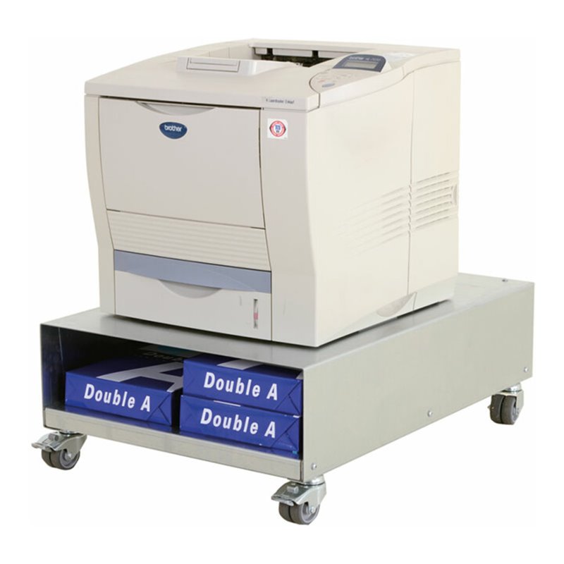 Rocholz Druckerwagen Untertischversion SYSTEM 2000 500x600x240 mm RAL9006 (weißaluminium)