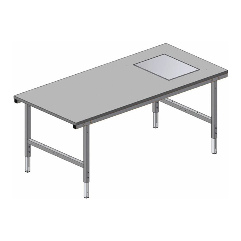 Rocholz Pack- und Arbeitstisch mit eichfähige Waage SYSTEM 2000 2000x920x690-960 mm