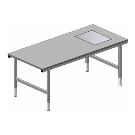 Rocholz Pack- und Arbeitstisch mit eichfähige Waage SYSTEM 2000 2000x920x690-960 mm