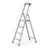 ZARGES Stufenstehleiter Alu 4Stufen 1seitig Plattform-H810mm 3.3kg eloxHolme