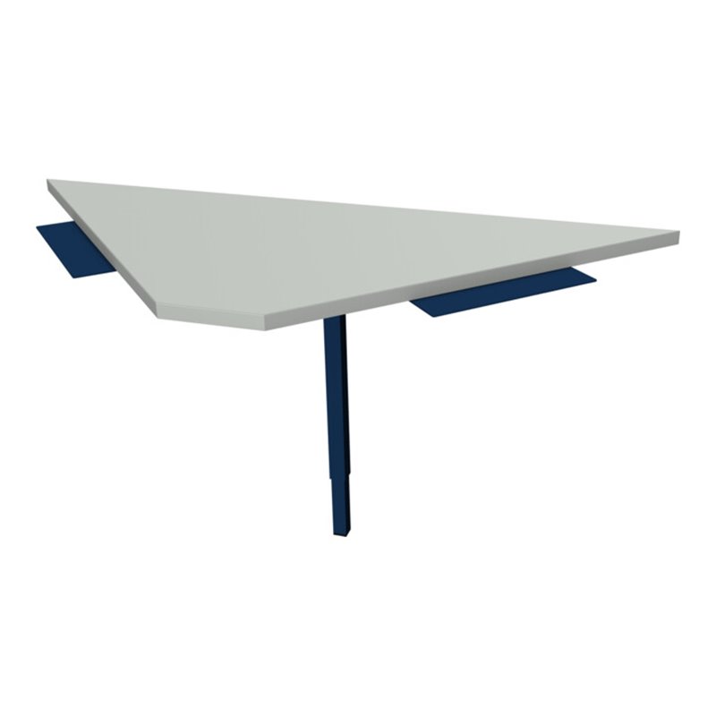 Rocholz Ecktisch SYSTEM 2000 angebaut trapezförmig 920x700x690-960 mm