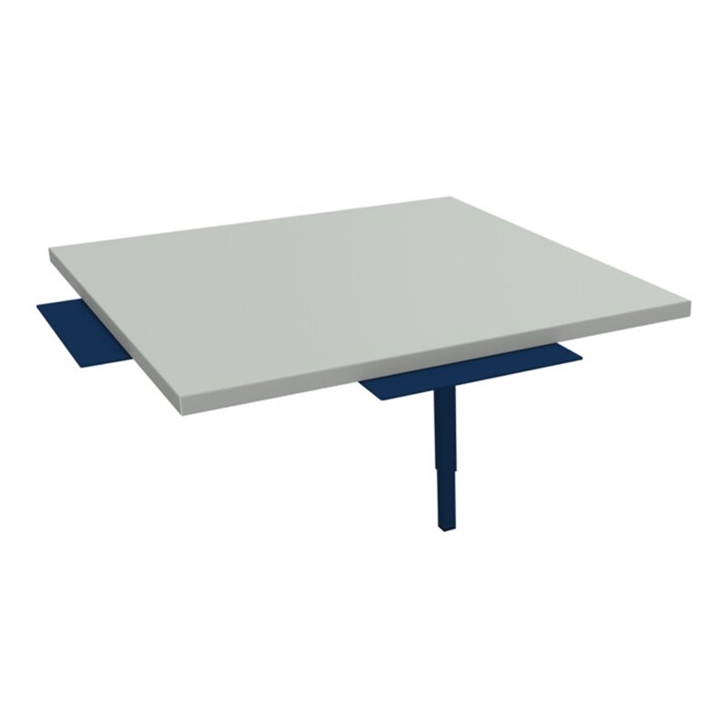 Rocholz Ecktisch SYSTEM 2000 angebaut 920x920x690-960 mm