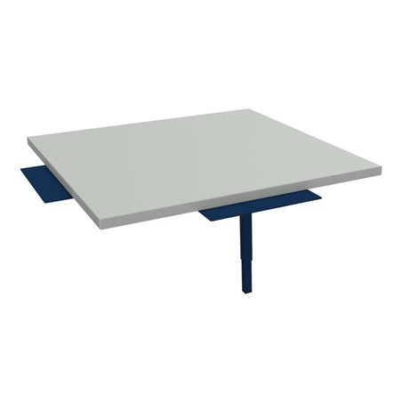 Rocholz Ecktisch SYSTEM 2000 angebaut 920x920x690-960 mm