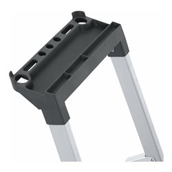 ZARGES Stufenstehleiter Alu 4Stufen 1seitig Plattform-H810mm 3.3kg eloxHolme