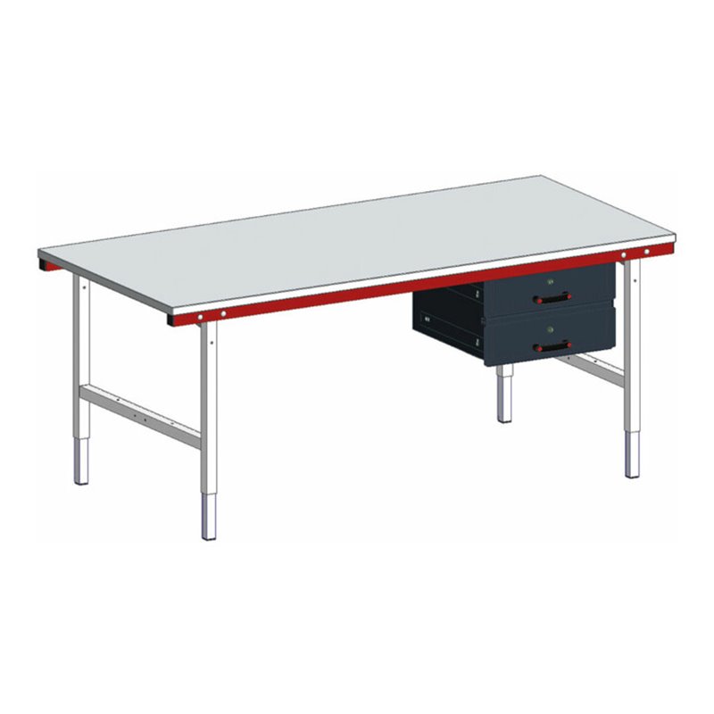 Rocholz Doppelschublade SYSTEM 2000 einzeln verschließbar 520x500x320 mm