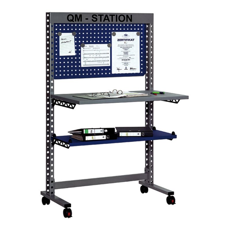 Rocholz QM-Station MODUL 5200 1050x650x1765 mm Metallablage und Infotafel