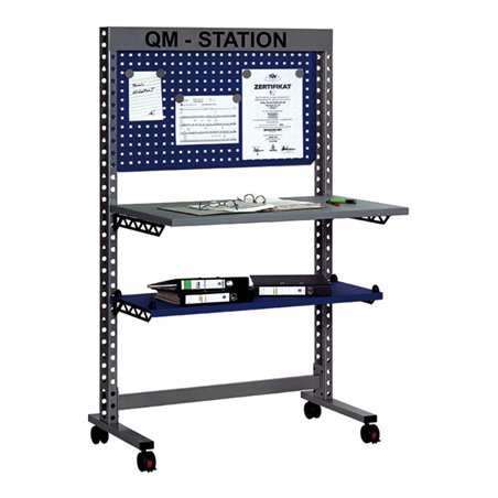 Rocholz QM-Station MODUL 5200 1050x650x1765 mm Metallablage und Infotafel