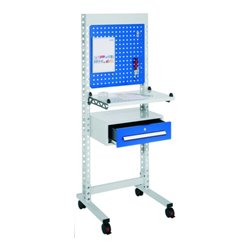 Rocholz QM-Station MODUL 5200 670x650x1765 mm Metallablage und Schublade für Kleinutensilien