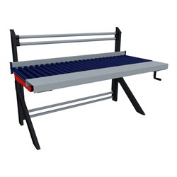 Rocholz Rollenbahntisch MODUL 5000 1955x1040x1330 mm höhenverstellbar mit Kurbel