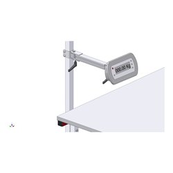 Rocholz SYSTEM 2000 Halter für Waagenanzeige am Einzelgelenkarm 1x325 mm aus HR-Profilrohr