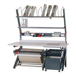 Rocholz Pack- und Arbeitstisch MODUL 5000 2000x1040x1330 mm mit integrierter Waage