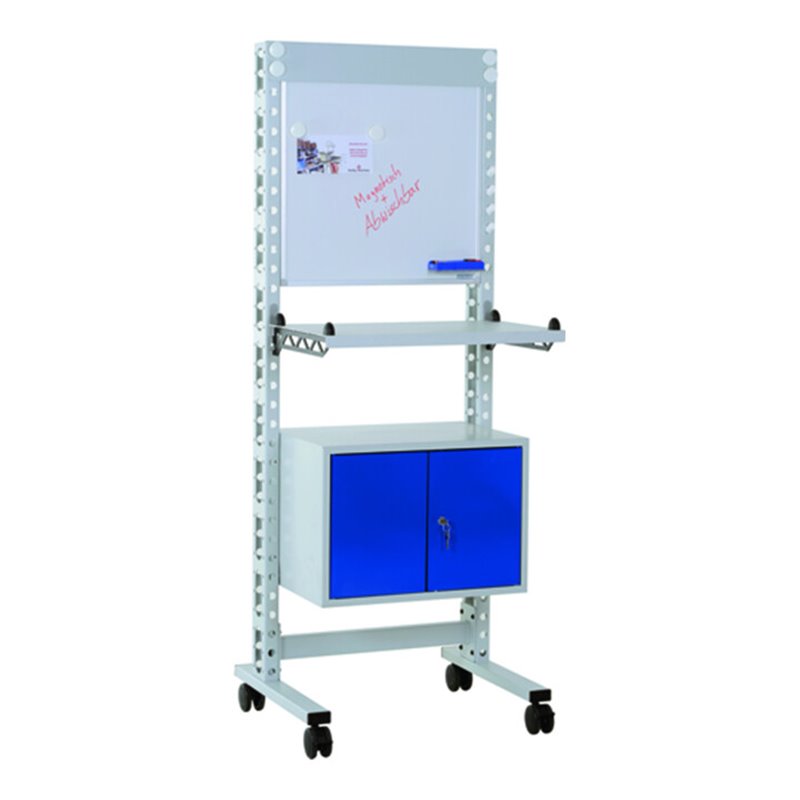 Rocholz QM-Station MODUL 5200 670x650x1765 mm Metallablage und Schrank für Ordner mit Whiteboard