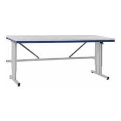Rocholz Grundtisch mit Elektrohöhenverstellung SYSTEM FLEX 1600x800x720-1120 mm RAL9006/5010