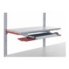 Rocholz Ablageboden mit Tastaturauszug SYSTEM FLEX für Breite 800 mm RAL9006+3003