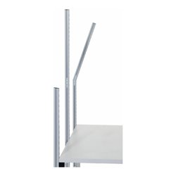 Rocholz HR-Anbauprofil kurz (Basis) SYSTEM FLEX komplett 1033x40x40 mm RAL9006