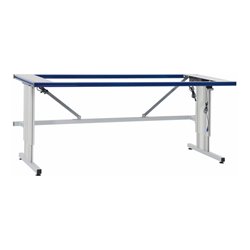 Rocholz Tischgestell E SYSTEM FLEX 1600x800x690-1090 mm RAL9006/5010