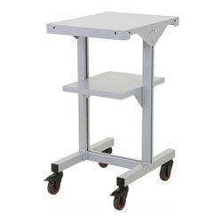 Rocholz Beistellwagen SYSTEM FLEX 405x500x800 mm in RAL 9006