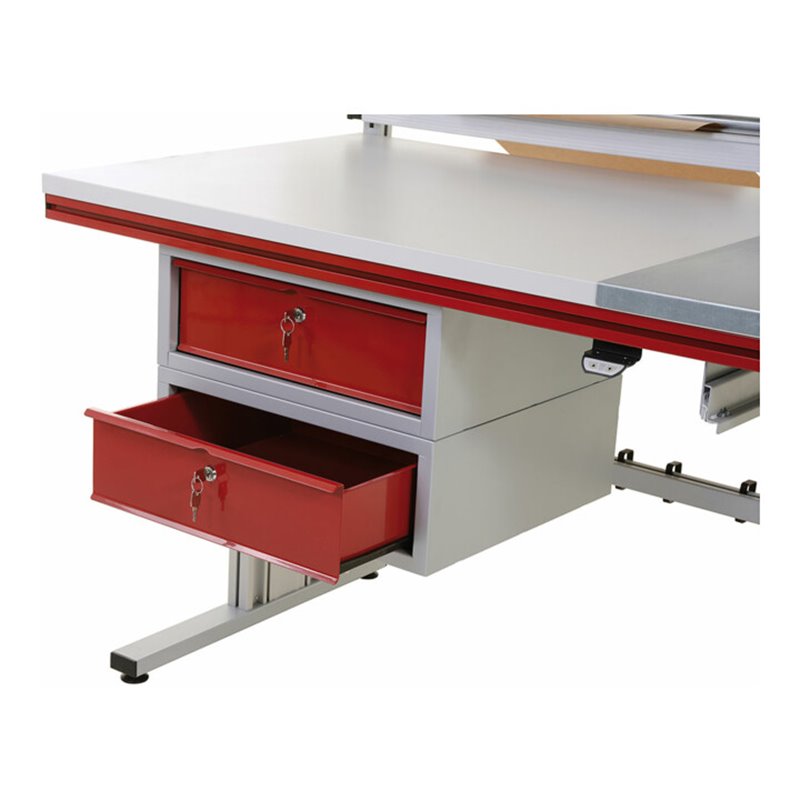 Rocholz Ergänzungs-Hängeschublade SYSTEM FLEX 527x510x200 RAL9006/3003