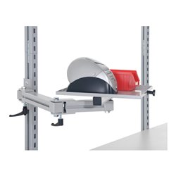 Rocholz Universalablage mit Doppelgelenkarm aus HR-Profilrohr SYSTEM FLEX Schwenkbereich 325 mm + 200 mm