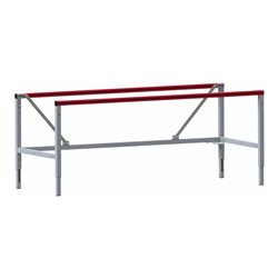 Rocholz Tischgestell M SYSTEM FLEX 1600x800x660-930 mm RAL9006/3003