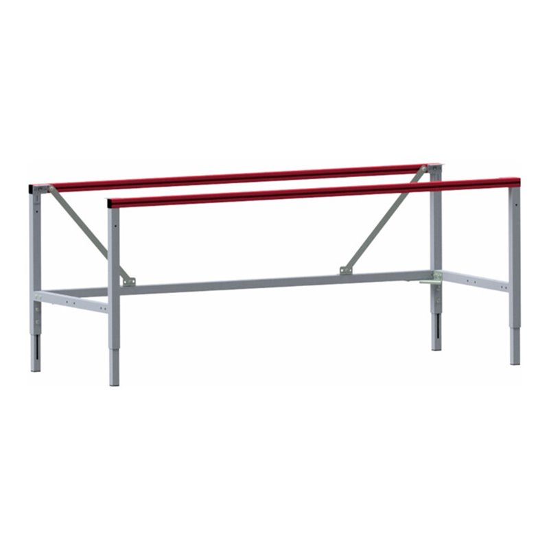 Rocholz Tischgestell M SYSTEM FLEX 2000x800x660-930 mm RAL9006/3003