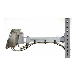 Rocholz SYSTEM FLEX Halter für Waagenanzeige am Einzelgelenkarm 117x325x135 mm aus HR-Profilrohr