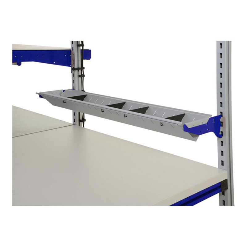 Rocholz Utensilo komplett mit Trägerarmen Typ A SYSTEM FLEX BxT 800x200 mm RAL9006/5010