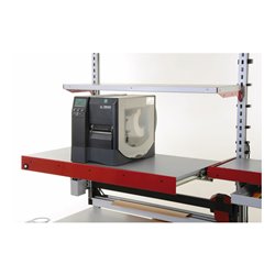 Rocholz Auszugboden komplett SYSTEM FLEX 1000x500x140 mm RAL9006/3003