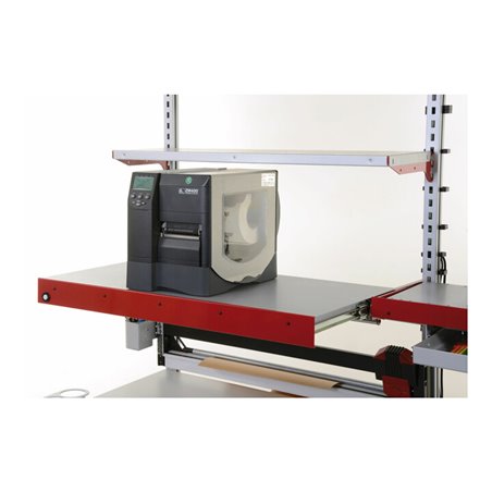 Rocholz Auszugboden komplett SYSTEM FLEX 1000x500x140 mm RAL9006/3003