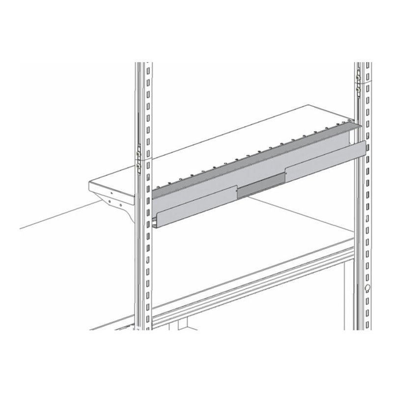 Rocholz Kabelkanal zur Befestigung an den Ablageböden SYSTEM FLEX Länge 1000 mm