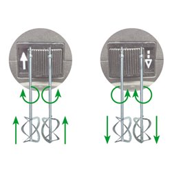 Eibenstock EZR 24 R R/L Zwangsrührwerk Set