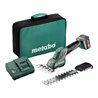Metabo Akku-Strauch- und Grasschere PowerMaxx SGS 12 Q Werkzeugtasche 12V 1x2Ah Li-Power + SC 30