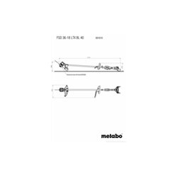 Metabo Akku-Freischneider FSD 36-18 LTX BL 40 mit Rundgriff Karton