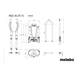 Metabo Akku-Rückensprühgerät RSG 18 LTX 15 Karton