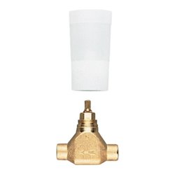 Grohe UP-Ventil-Unterteil 3/4', Lötanschl. 2,2cm, vormont. Obert.
