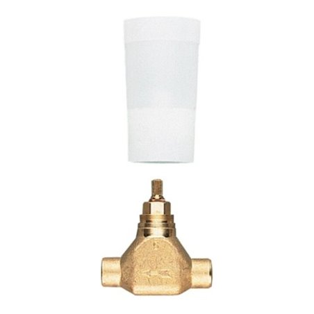 Grohe UP-Ventil-Unterteil 3/4', Lötanschl. 2,2cm, vormont. Obert.