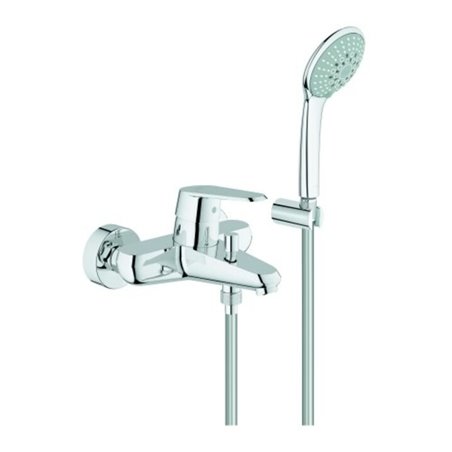 Grohe Wannen-Einhebelmischer Eurodisc Cosmopolitan chrom, mit Brausegarnitur