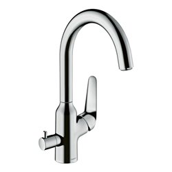 hansgrohe Spültisch-Einhebelmischer 220 Focus M42 Geräteabsperrventil, 1jet, chrom
