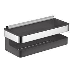 Keuco Duschkorb Moll 3-tlg., m Glasabz., verchromt/anthrazit