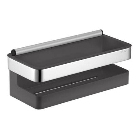 Keuco Duschkorb Moll 3-tlg., m Glasabz., verchromt/anthrazit