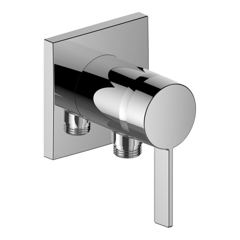 Keuco Fertigmontageset IXMO SOLO Pure UP-Br.-EHM, Schlauchanschluss, eck., verchromt