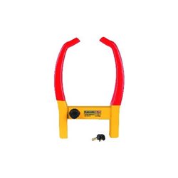 Parkkralle Stahl,pulv.L485xB345xH90mm G.3,8kg rot/gelb SB Verpackung