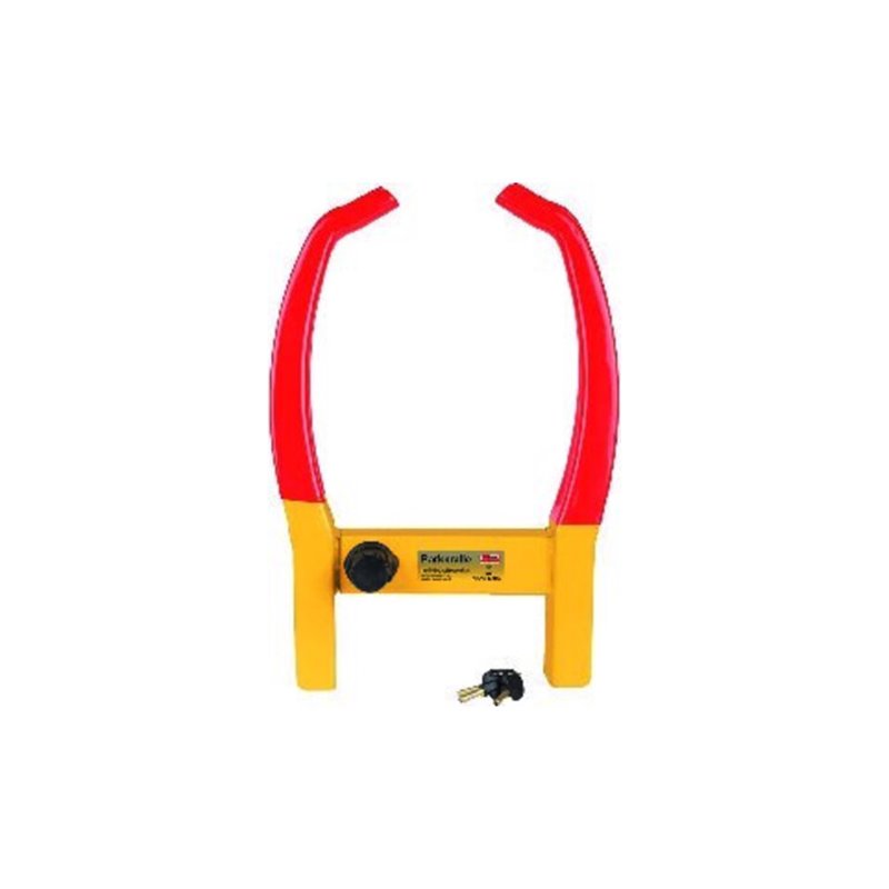 Parkkralle Stahl,pulv.L485xB345xH90mm G.3,8kg rot/gelb SB Verpackung