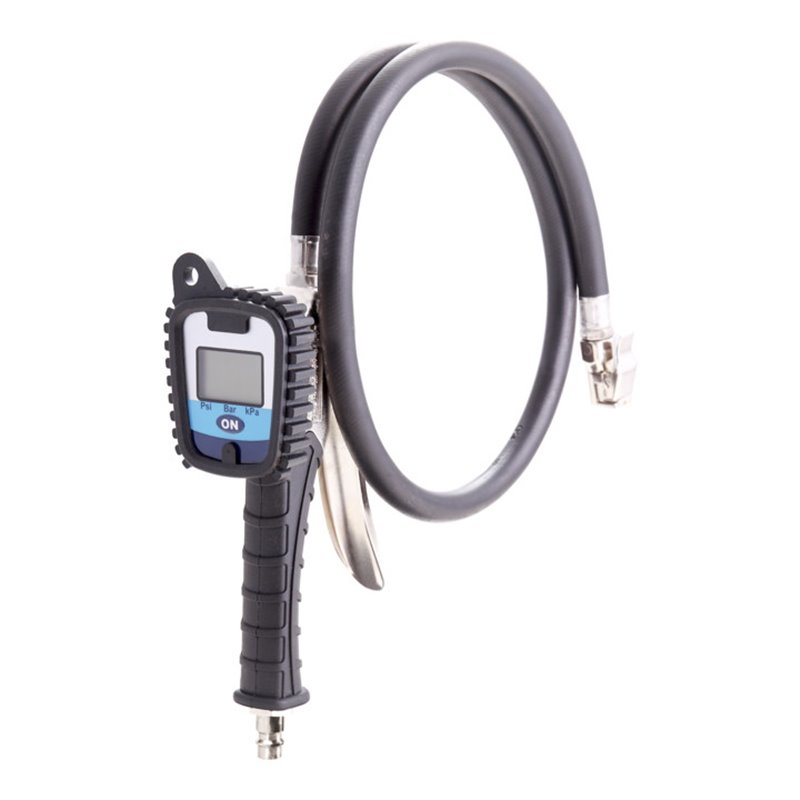 Aerotec Druckluft Reifenfüller Luftdruckprüfer LCD PRO PSI 30 cm Schlauch ungeeicht