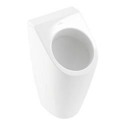 V&B Absaug-Urinal Architectura weiß, vorne rund, Zu-/Ablauf verdeckt